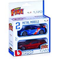 Bburago Burago Pack 2 Coches colección 1:43-10cm- colores surtidos- 2 unidades (18-30002P)